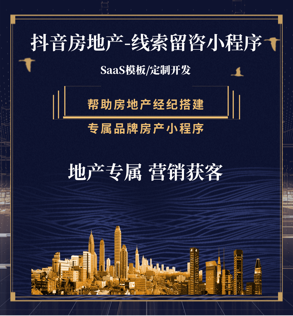 大丰房地产获客抖音小程序